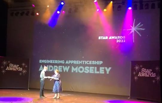 Andrew Moseley wins Engineering Star Apprentice 2022
